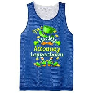 I'm A Lucky Attorney St Patrick's Leprechaun Costume Cool Gift Mesh Reversible Basketball Jersey Tank