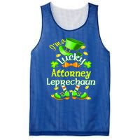 I'm A Lucky Attorney St Patrick's Leprechaun Costume Cool Gift Mesh Reversible Basketball Jersey Tank