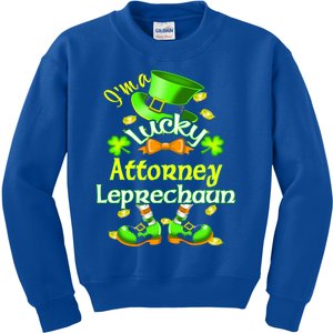 I'm A Lucky Attorney St Patrick's Leprechaun Costume Cool Gift Kids Sweatshirt