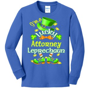 I'm A Lucky Attorney St Patrick's Leprechaun Costume Cool Gift Kids Long Sleeve Shirt