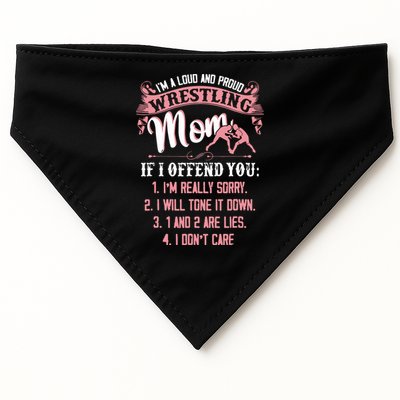 Im A Loud And Proud Wrestling Wresting Gifts USA-Made Doggie Bandana