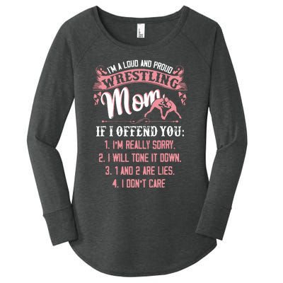 Im A Loud And Proud Wrestling Wresting Gifts Women's Perfect Tri Tunic Long Sleeve Shirt