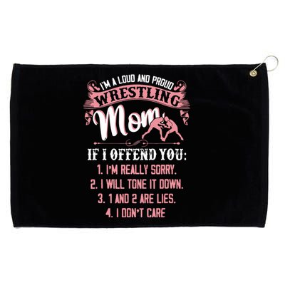 Im A Loud And Proud Wrestling Wresting Gifts Grommeted Golf Towel