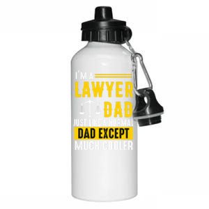 Im A Lawyer Dad Like A Normal Dad Just Much Cooler Funny Funny Gift Aluminum Water Bottle