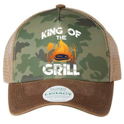 I Am Licence Griller King Of The Grill Illustration Graphic Gift Legacy Tie Dye Trucker Hat