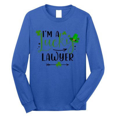 I'm A Lucky Lawyer Funny Matching Family St Patricks Day Gift Long Sleeve Shirt