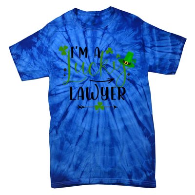 I'm A Lucky Lawyer Funny Matching Family St Patricks Day Gift Tie-Dye T-Shirt