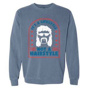 It's A Lifestyle Not A Hairstyle Mullet Pride Garment-Dyed Sweatshirt