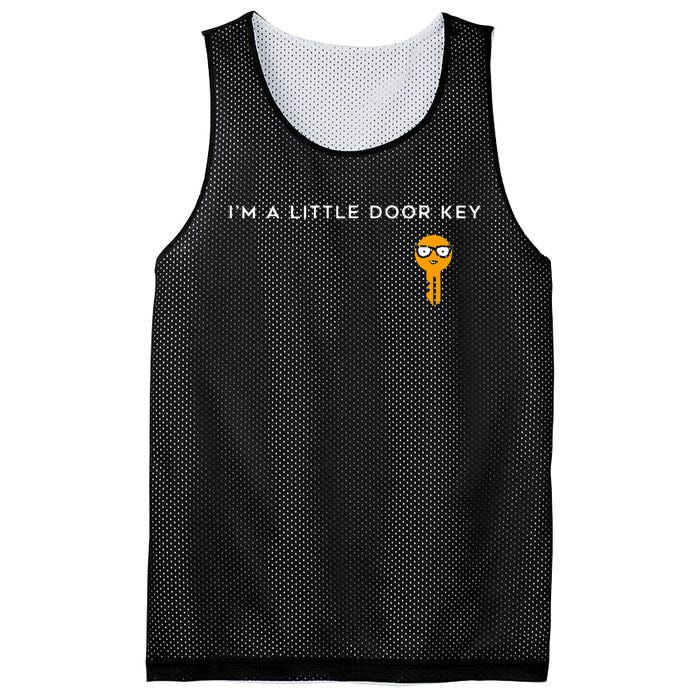 IM A Little Door Key Nerdy Bad Dorky Mom Dad Mesh Reversible Basketball Jersey Tank