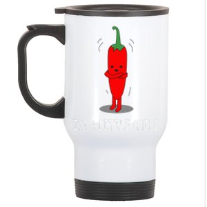 I'm A Little Chili Funny Pun Pepper Lovers Stainless Steel Travel Mug