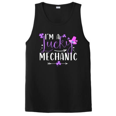 I'm A Lucky Mechanic Funny Matching Family St Patricks Day Gift PosiCharge Competitor Tank