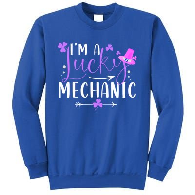 I'm A Lucky Mechanic Funny Matching Family St Patricks Day Gift Sweatshirt