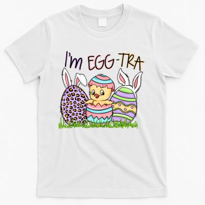 I’m A Little Eggstra Funny Easter Bunny Cute Easter Day T-Shirt