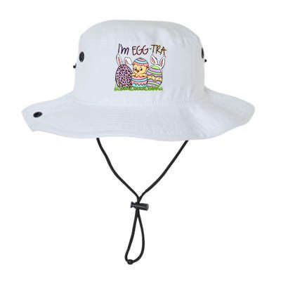 I’m A Little Eggstra Funny Easter Bunny Cute Easter Day Legacy Cool Fit Booney Bucket Hat