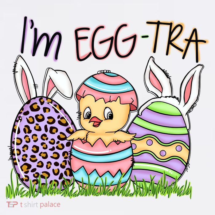 I’m A Little Eggstra Funny Easter Bunny Cute Easter Day Short Acrylic Beanie