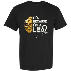 Im A Leo Zodiac Sign Astrology July August Birthday Leo Garment-Dyed Heavyweight T-Shirt