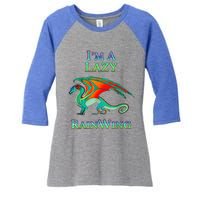 I Am Lazy Rainwing Women's Tri-Blend 3/4-Sleeve Raglan Shirt