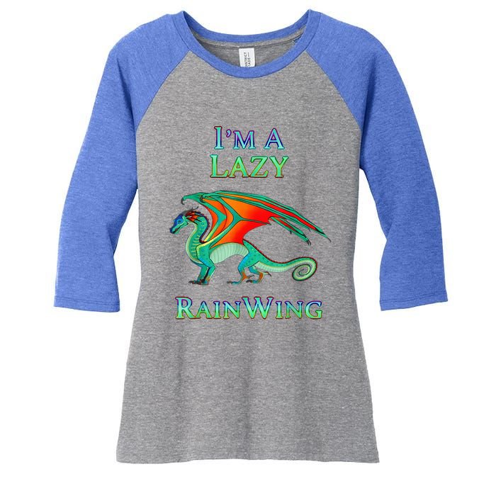 I Am Lazy Rainwing Women's Tri-Blend 3/4-Sleeve Raglan Shirt