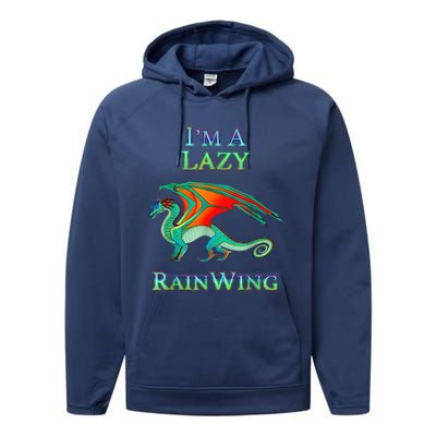 I Am Lazy Rainwing Performance Fleece Hoodie