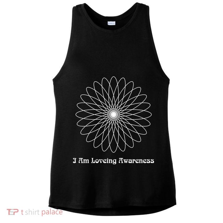 I Am Loving Awareness Ram Dass Teaching Tra And Dala Gift Ladies PosiCharge Tri-Blend Wicking Tank