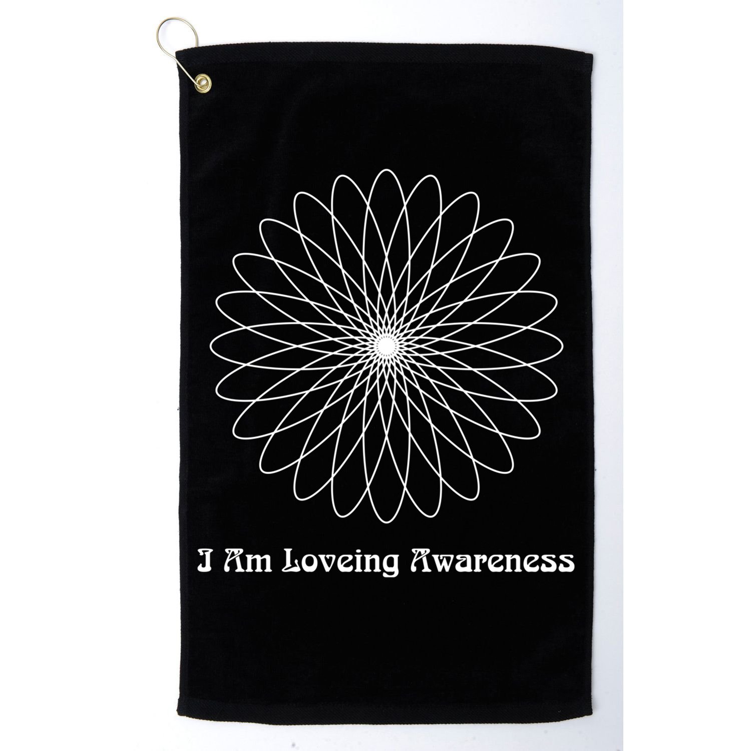 I Am Loving Awareness Ram Dass Teaching Tra And Dala Gift Golf Towel