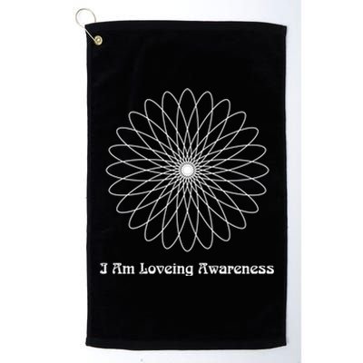 I Am Loving Awareness Ram Dass Teaching Tra And Dala Gift Platinum Collection Golf Towel