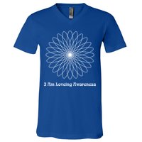 I Am Loving Awareness Ram Dass Teaching Tra And Dala Gift V-Neck T-Shirt