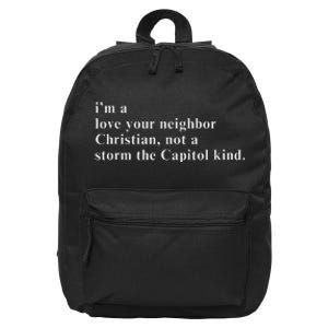 IM A Love Your Neighbor Christian Gift 16 in Basic Backpack