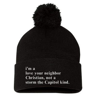 IM A Love Your Neighbor Christian Gift Pom Pom 12in Knit Beanie