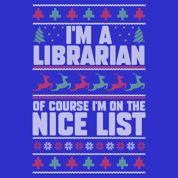 I'm A Librarian Of Course I'm On The Nice List Xmas Book Fan Gift Toddler T-Shirt