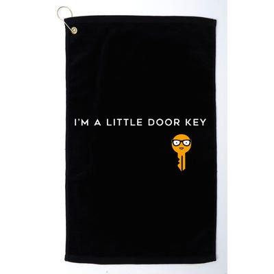 IM A Little Door Key Nerdy Bad Dorky Mom Dad Funny Golf Towel