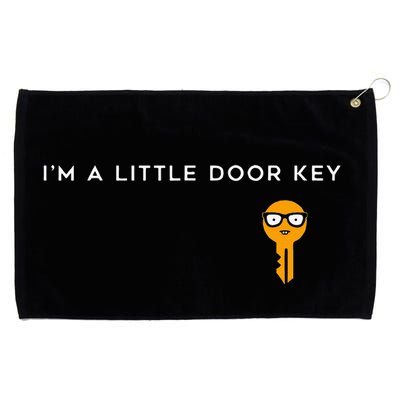 IM A Little Door Key Nerdy Bad Dorky Mom Dad Funny Grommeted Golf Towel