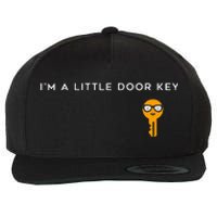 IM A Little Door Key Nerdy Bad Dorky Mom Dad Funny Wool Snapback Cap