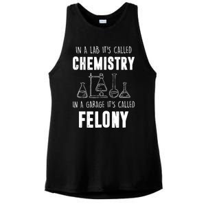 In A Lab ItS Called Chemistry Funny Chemist Ladies PosiCharge Tri-Blend Wicking Tank