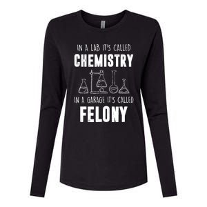 In A Lab ItS Called Chemistry Funny Chemist Womens Cotton Relaxed Long Sleeve T-Shirt