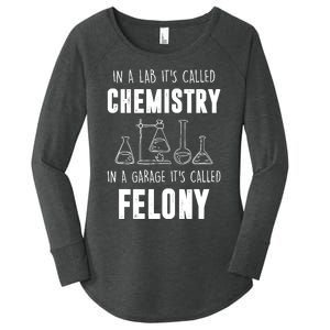 In A Lab ItS Called Chemistry Funny Chemist Women's Perfect Tri Tunic Long Sleeve Shirt