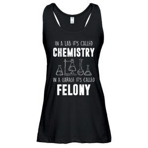 In A Lab ItS Called Chemistry Funny Chemist Ladies Essential Flowy Tank