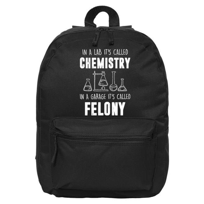 In A Lab ItS Called Chemistry Funny Chemist 16 in Basic Backpack