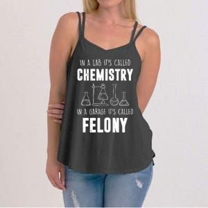 In A Lab ItS Called Chemistry Funny Chemist Women's Strappy Tank