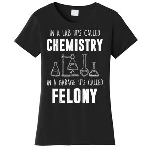 In A Lab ItS Called Chemistry Funny Chemist Women's T-Shirt