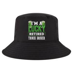 I’m A Lucky Retired Truck Driver Funny St Paddy's Day Funny Gift Cool Comfort Performance Bucket Hat