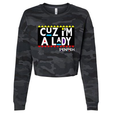 Im A Lady 90s Black Sitcom Lover Urban Clothing Cropped Pullover Crew