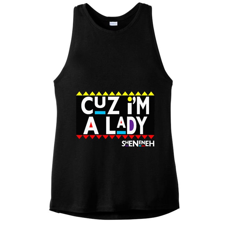 Im A Lady 90s Black Sitcom Lover Urban Clothing Ladies PosiCharge Tri-Blend Wicking Tank