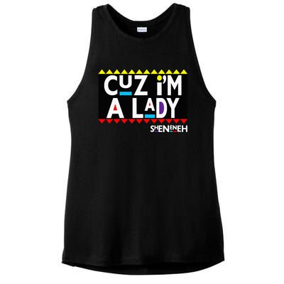 Im A Lady 90s Black Sitcom Lover Urban Clothing Ladies PosiCharge Tri-Blend Wicking Tank