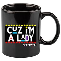 Im A Lady 90s Black Sitcom Lover Urban Clothing 11oz C Handle Ceramic Mug