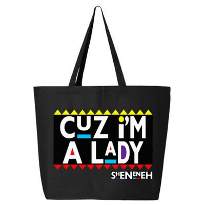 Im A Lady 90s Black Sitcom Lover Urban Clothing 25L Jumbo Tote