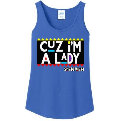 Im A Lady 90s Black Sitcom Lover Urban Clothing Ladies Essential Tank