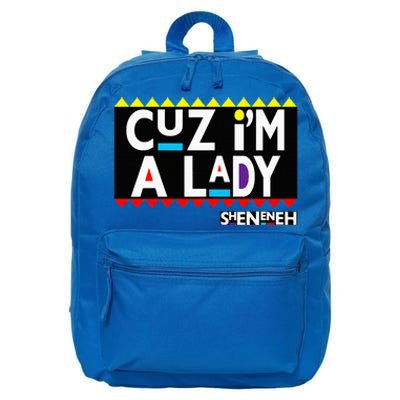 Im A Lady 90s Black Sitcom Lover Urban Clothing 16 in Basic Backpack