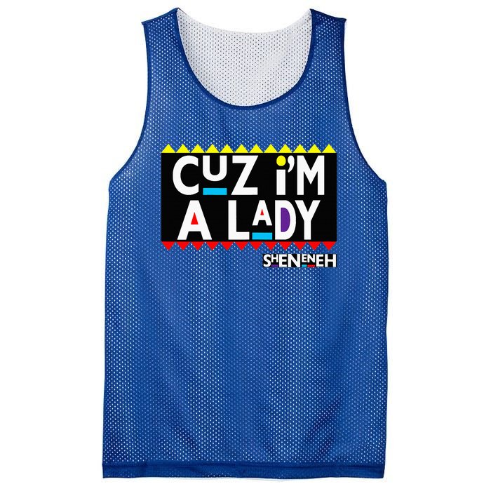 Im A Lady 90s Black Sitcom Lover Urban Clothing Mesh Reversible Basketball Jersey Tank