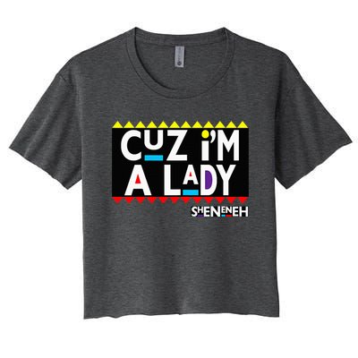 Im A Lady 90s Black Sitcom Lover Urban Clothing Women's Crop Top Tee